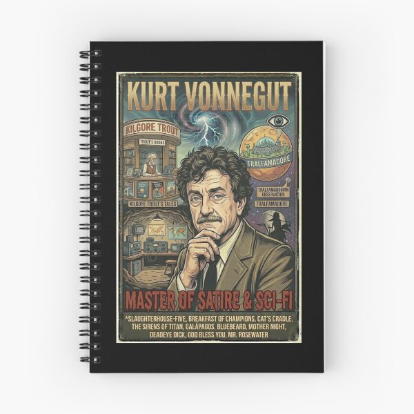 Item preview, Kurt Vonnegut Poster designed and sold by Halifaxartguy.