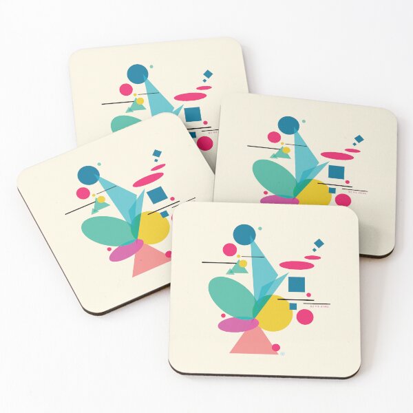 Item preview, Blooming colorful shapes  designed and sold by DalPrint.