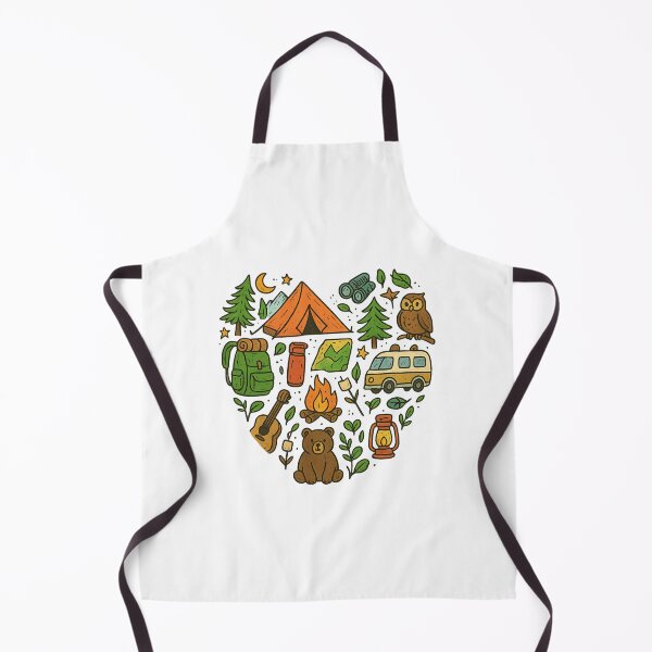 Item preview, Cute Camping Doodle Collection | Campfire Adventure Outdoor Nature designed and sold by Dream Vibe.