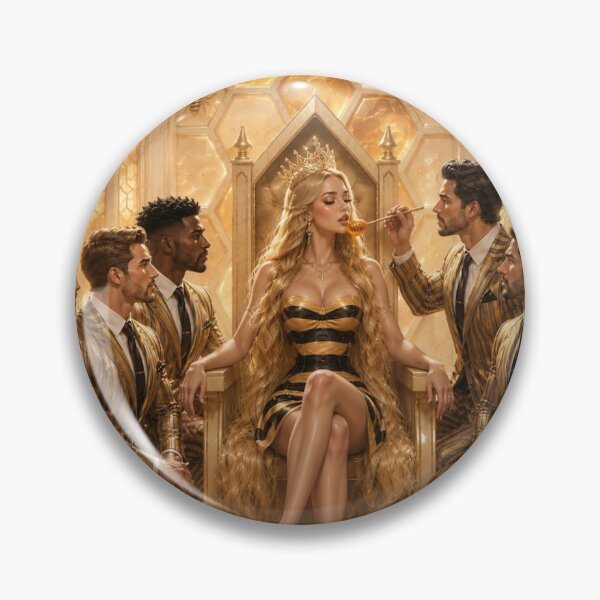 Item preview, Queen Bee – Golden Royalty Fantasy Art designed and sold by MagicMood Creations.