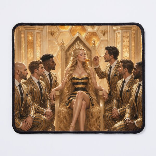 Item preview, Queen Bee – Golden Royalty Fantasy Art designed and sold by MagicMood Creations.