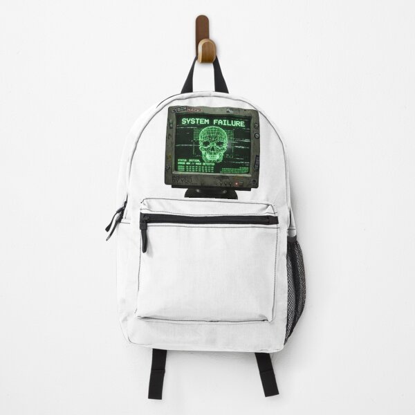 Item preview, System Failure Cyberpunk Skull Retro Y2K Hacker Monitor designed and sold by InspireByYou™.