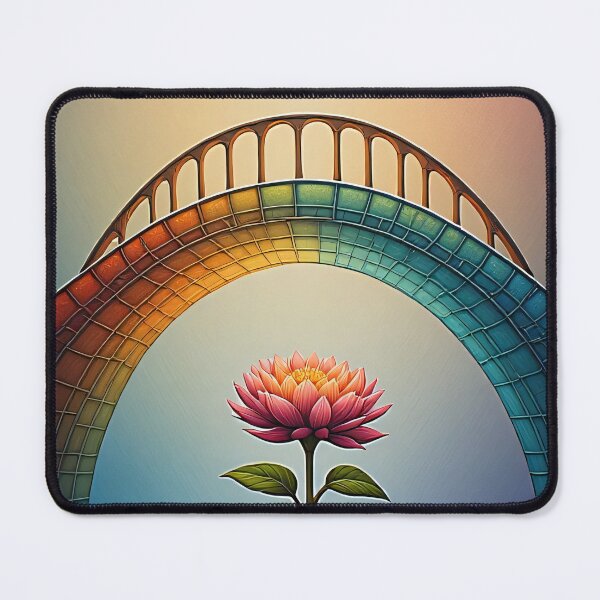 Item preview, Growing flower under a rainbow bridge designed and sold by Mianku | Für das Leben.