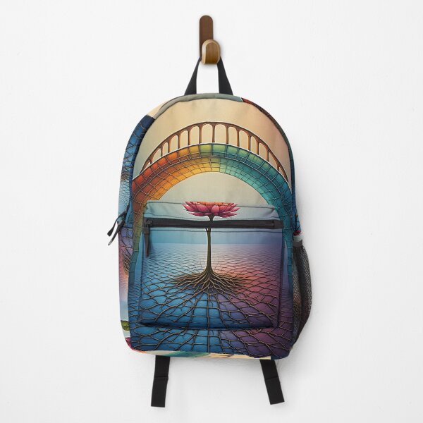 Item preview, Growing flower under a rainbow bridge designed and sold by Mianku | Für das Leben.