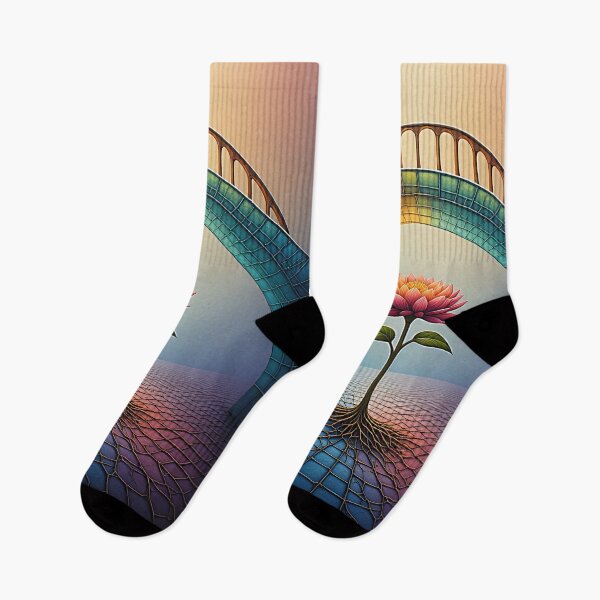 Item preview, Growing flower under a rainbow bridge designed and sold by Mianku | Für das Leben.