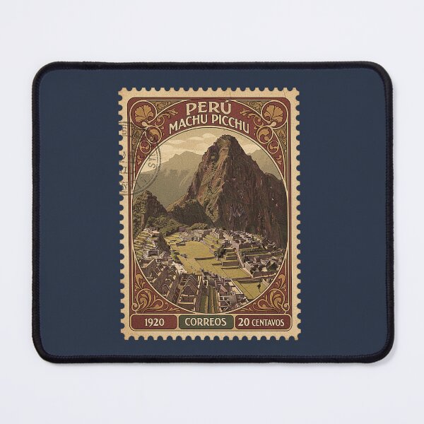 Item preview, Vintage Peru Machu Picchu Stamp Travel Art designed and sold by d247.