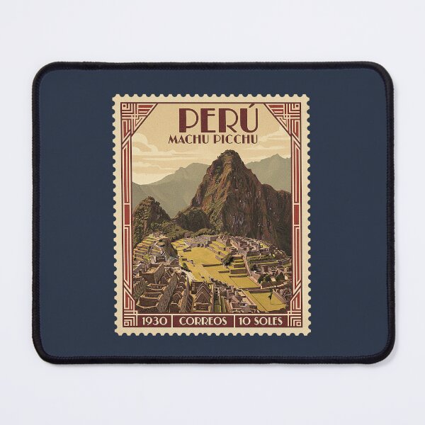 Item preview, Vintage Peru Machu Picchu Travel Stamp Art designed and sold by d247.
