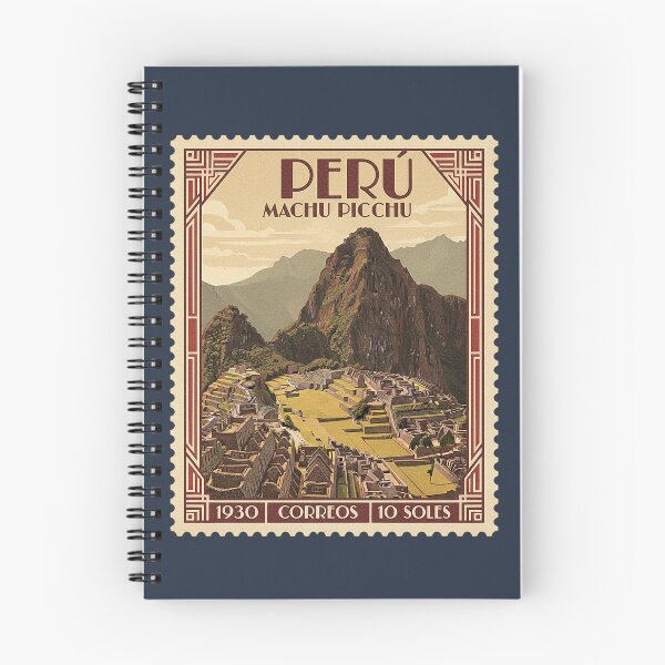 Item preview, Vintage Peru Machu Picchu Travel Stamp Art designed and sold by d247.