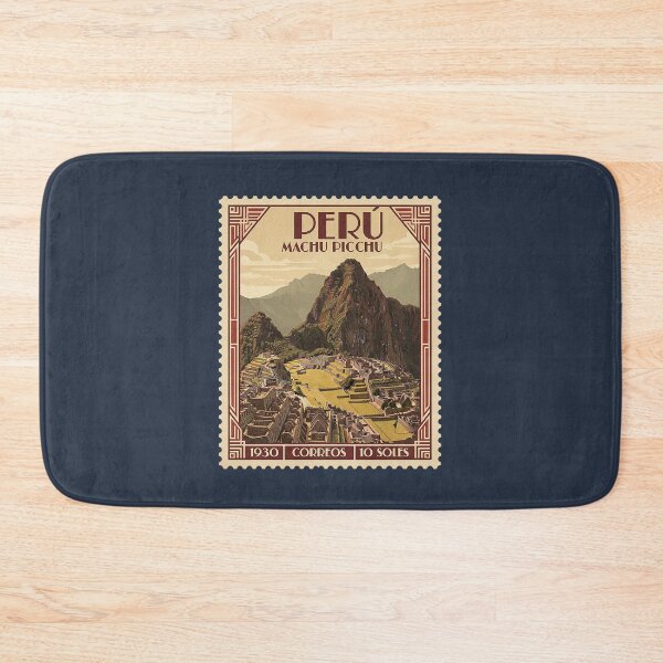 Item preview, Vintage Peru Machu Picchu Travel Stamp Art designed and sold by d247.