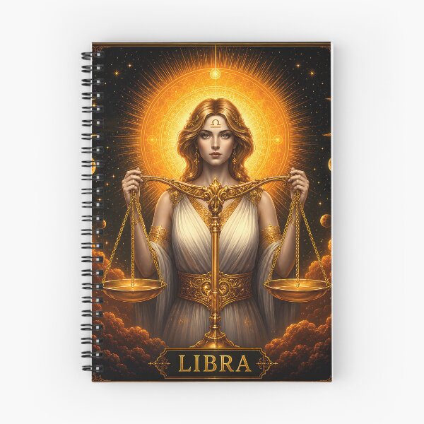 Item preview, Celestial Libra Goddess: Golden Balance Cosmic Harmony designed and sold by Clavivs.