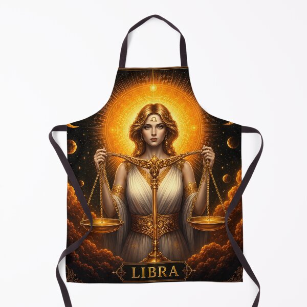 Item preview, Celestial Libra Goddess: Golden Balance Cosmic Harmony designed and sold by Clavivs.