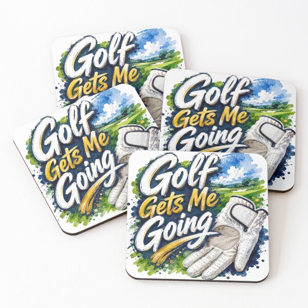 Item preview, Golf Gets Me Going Course & Glove Art designed and sold by Squiggle Happy.