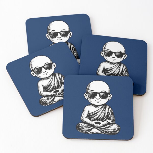 Item preview, Cool Zen Monk Meditation Sketch Art designed and sold by LuminShadowArt.
