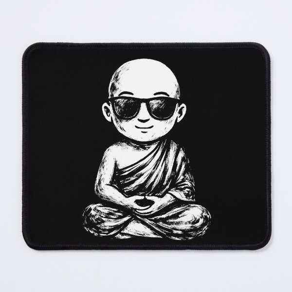 Item preview, Cool Zen Monk Meditation Sketch Art designed and sold by LuminShadowArt.