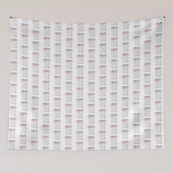 Item preview, Cute Pastel Self-Care Checklist designed and sold by PriyankaSonara.