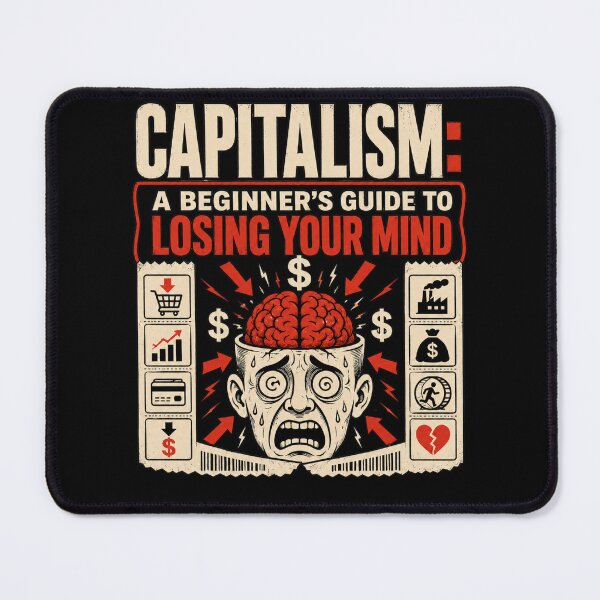 Item preview, Capitalism: A Beginner’s Guide to Losing Your Mind Funny Shirt designed and sold by HellaDopeOrca.