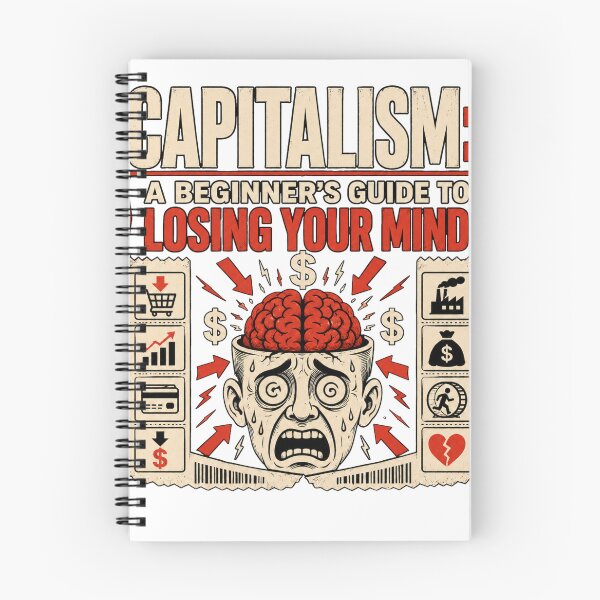 Item preview, Capitalism: A Beginner’s Guide to Losing Your Mind Funny Shirt designed and sold by HellaDopeOrca.