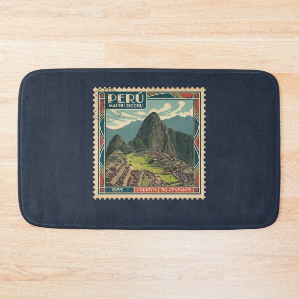 Item preview, Machu Picchu Peru Vintage Travel Post Stamp designed and sold by d247.