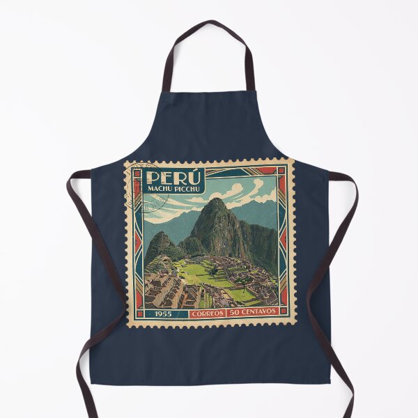 Item preview, Machu Picchu Peru Vintage Travel Post Stamp designed and sold by d247.