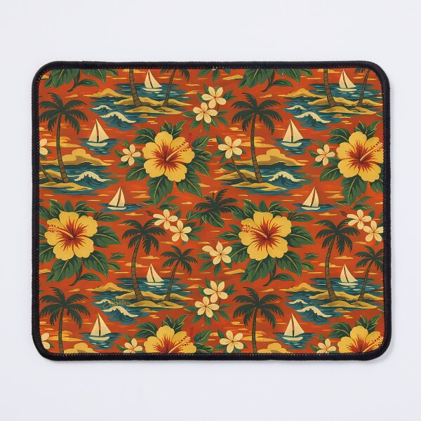 Item preview, Mid Century Vibrant Hawaiian Shirt Print designed and sold by Lee Hiller Designs.