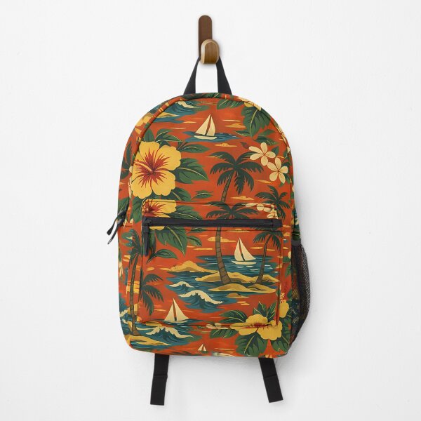 Item preview, Mid Century Vibrant Hawaiian Shirt Print designed and sold by Lee Hiller Designs.