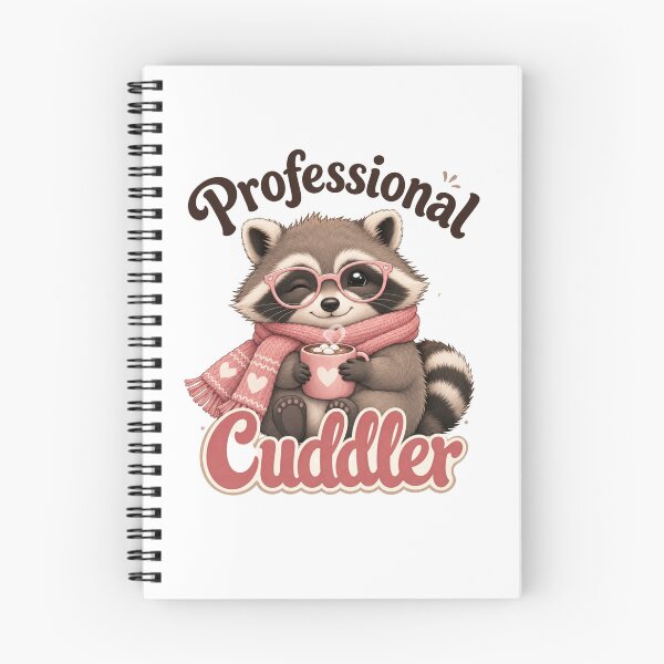 Item preview, Professional Cuddler Kawaii Raccoon Sticker designed and sold by Ashley critters.