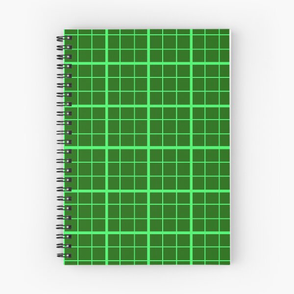 Item preview, Neon Sea Green  Grid Windowpane Check Design  designed and sold by PatternTitan.