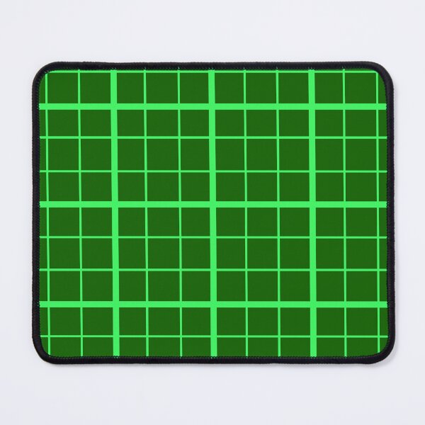 Item preview, Neon Sea Green  Grid Windowpane Check Design  designed and sold by PatternTitan.