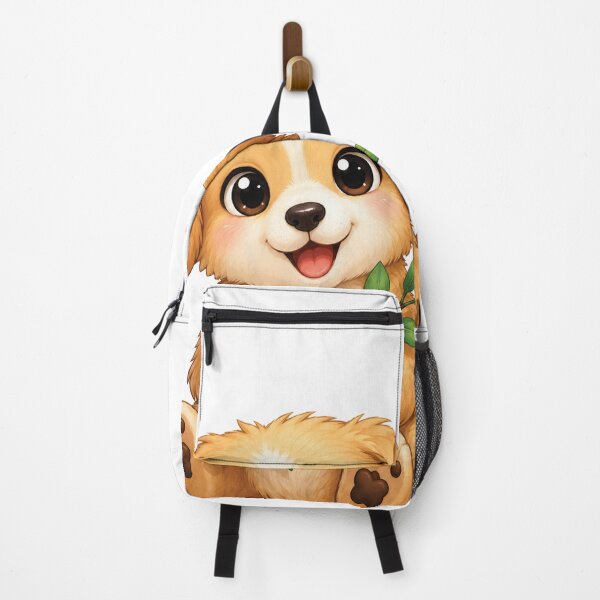 Item preview, Cute Puppy Holding Leafy Branch designed and sold by myJPEG.