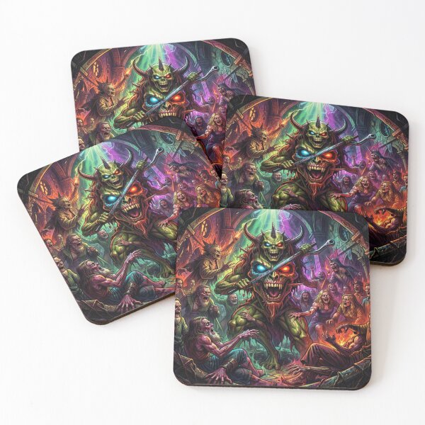 Item preview, Demonic fantasy scene with a powerful creature in a luminous, chaotic ritual circle full of energy designed and sold by FotoworldEdel.