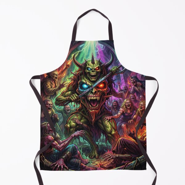 Item preview, Demonic fantasy scene with a powerful creature in a luminous, chaotic ritual circle full of energy designed and sold by FotoworldEdel.