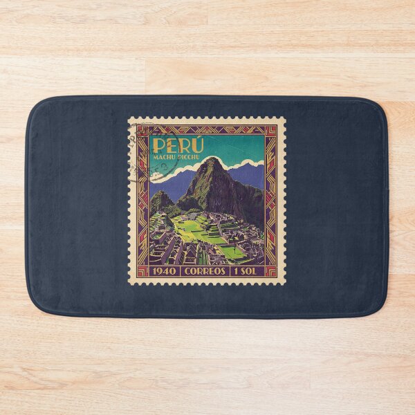 Item preview, Vintage Peru Machu Picchu Travel Stamp Art designed and sold by d247.
