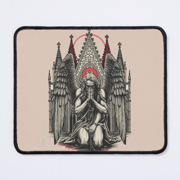 Item preview,  Fallen Angel Praying Before Gothic Cathedral designed and sold by DarkDroppp.