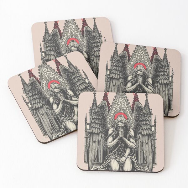 Item preview,  Fallen Angel Praying Before Gothic Cathedral designed and sold by DarkDroppp.