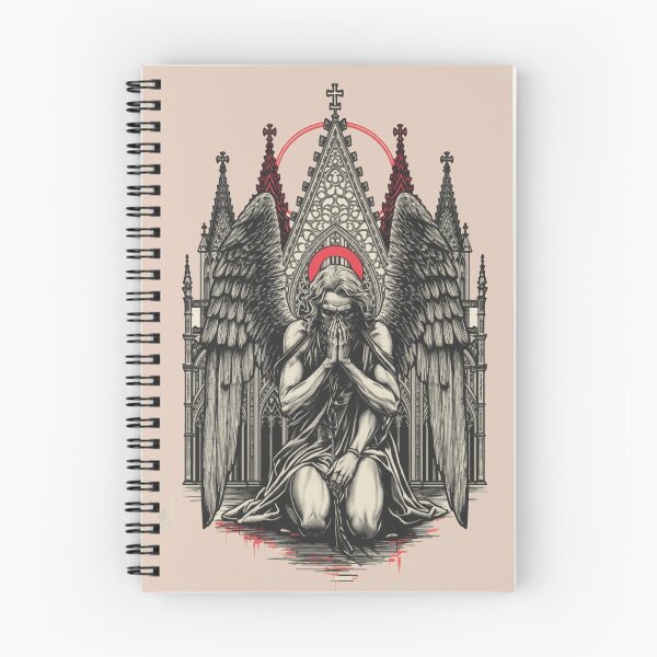 Item preview,  Fallen Angel Praying Before Gothic Cathedral designed and sold by DarkDroppp.