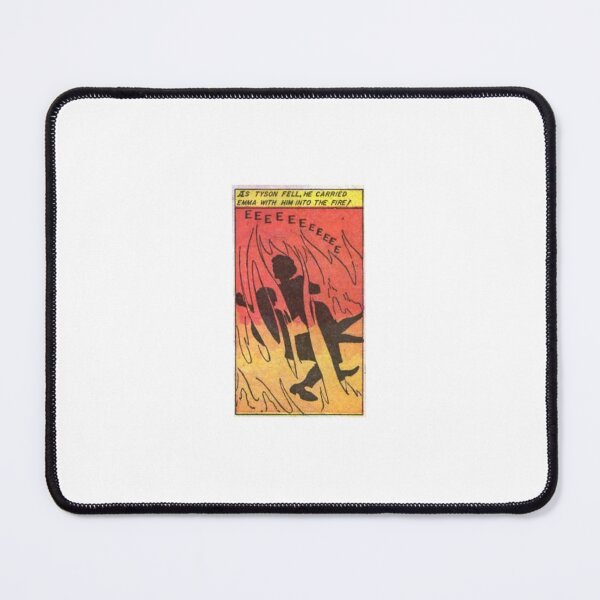 Item preview, Vintage Horror Comic Fire Silhouette Retro Pulp Inferno Panel Art designed and sold by ChiaraBoutiqueArte.