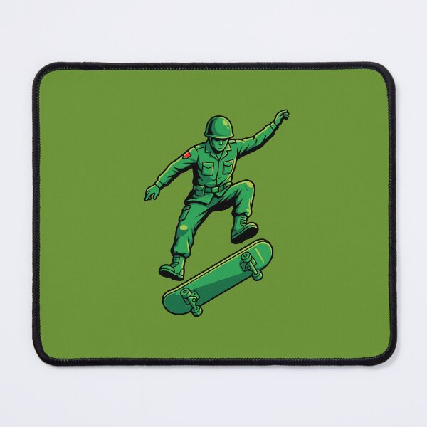 Item preview, Skateboarding Green Army Man - Retro Toy Soldier Skater designed and sold by ModoSolo.