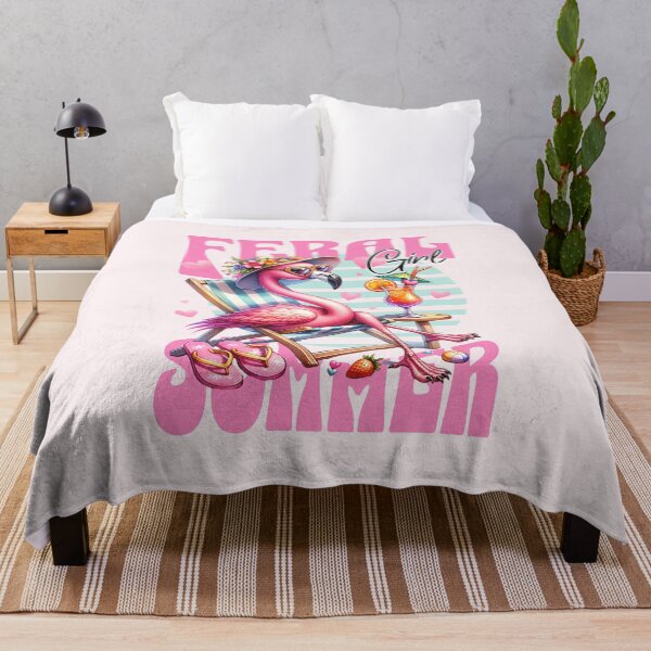 Item preview, Feral Summer Girl – Cute Flamingo Beach Design designed and sold by AngryToro.