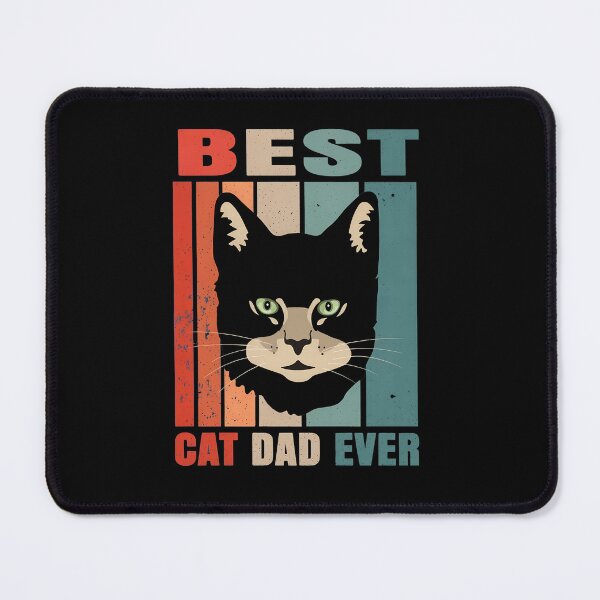 Item preview, BEST CAT DAD EVER Retro Vintage Cat Shirt designed and sold by StranHabesre51.