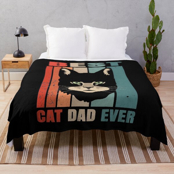 Item preview, BEST CAT DAD EVER Retro Vintage Cat Shirt designed and sold by StranHabesre51.