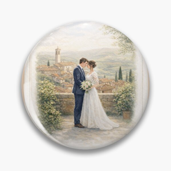 Item preview, Insieme per Sempre 2 – Tuscan Hill Town Wedding Greeting Card designed and sold by Novel Works Studio.