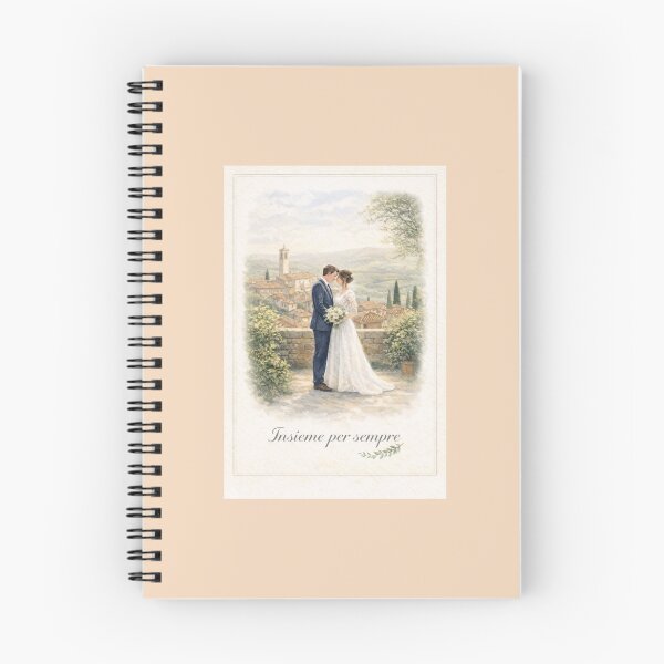 Item preview, Insieme per Sempre 2 – Tuscan Hill Town Wedding Greeting Card designed and sold by Novel Works Studio.