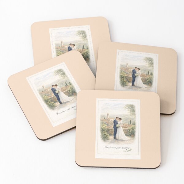 Item preview, Insieme per Sempre 2 – Tuscan Hill Town Wedding Greeting Card designed and sold by Novel Works Studio.