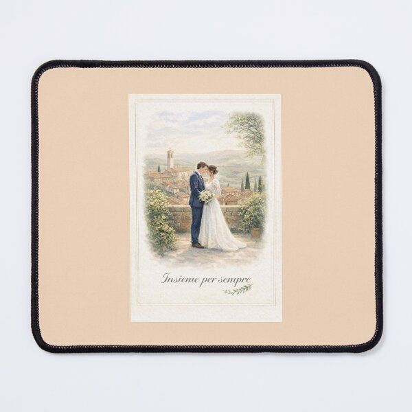 Item preview, Insieme per Sempre 2 – Tuscan Hill Town Wedding Greeting Card designed and sold by Novel Works Studio.