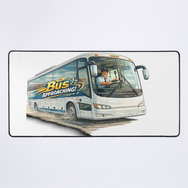 Item preview, Vintage  Bus and Driver Illustration | Retro American Coach Travel Art designed and sold by Hookesmode.