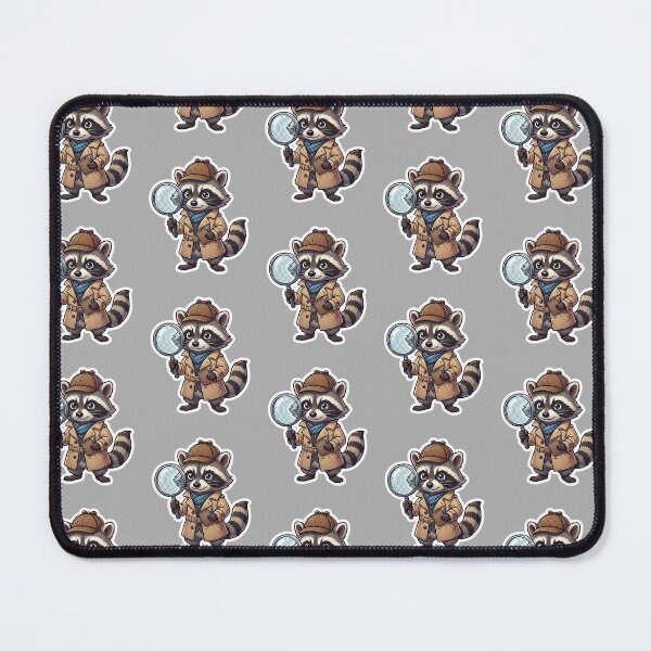 Item preview, Cute Detective Raccoon Sticker designed and sold by UniqueDesigningshop .