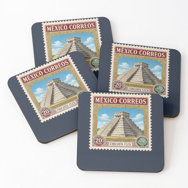 Item preview, Vintage Mexico Chichen Itza Postage Stamp designed and sold by d247.