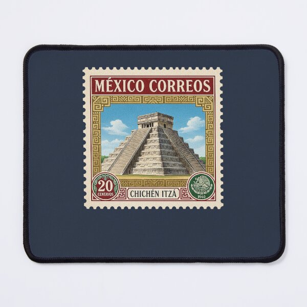 Item preview, Vintage Mexico Chichen Itza Postage Stamp designed and sold by d247.