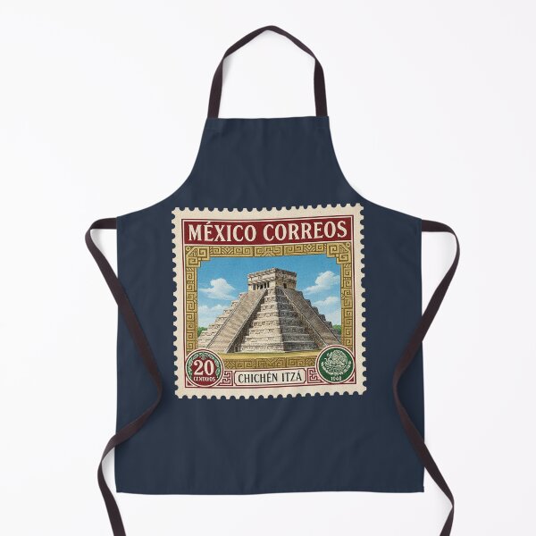Item preview, Vintage Mexico Chichen Itza Postage Stamp designed and sold by d247.
