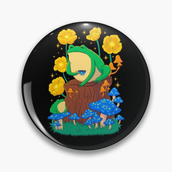 Item preview, Frog with Starry Mushrooms designed and sold by DreamingPainter.